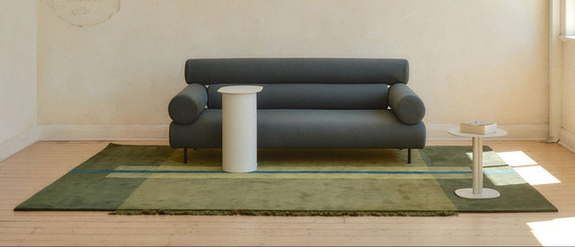 Overlay Rug | Large Rectangle Olive Green | Fringe and No Fringe Options | Design By Them