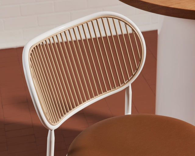 Piper Bar Counter Chair Upholstered | Fabric or Leather Seat | Designed by Gibson Karlo | Design By Them | Gallery