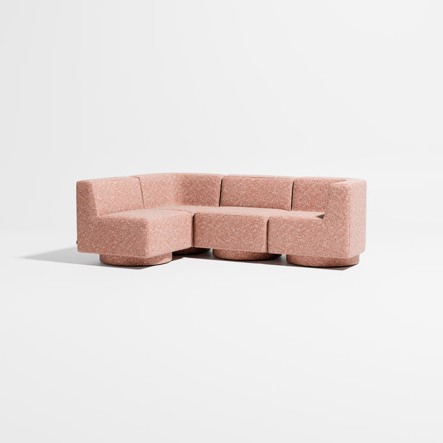 Confetti Modular Lounge - 4 Seater Corner Left | Upholstered Base | Gibson Karlo | Design By Them ** Kvadrat Zero 0008