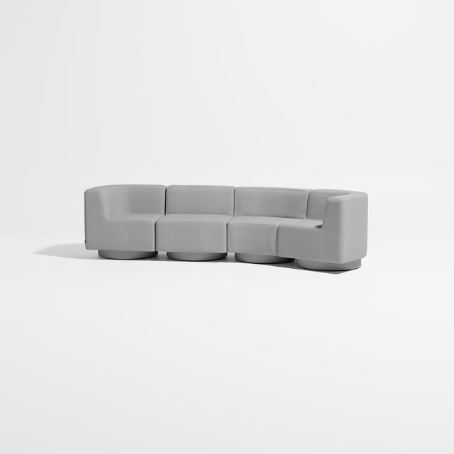 Confetti Modular Lounge - 4 Seater Angle Right | Upholstered Base | Gibson Karlo | Design By Them ** Kvadrat Autumn 0131