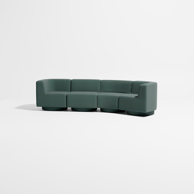 Confetti Modular Lounge - 4 Seater Angle Right | Upholstered Base | Gibson Karlo | Design By Them ** Kvadrat Autumn 0971