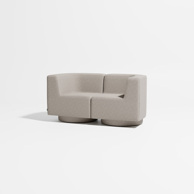 Confetti Modular Lounge - 2 Seater | Upholstered Base | Gibson Karlo | Design By Them ** Maharam Merit 0028