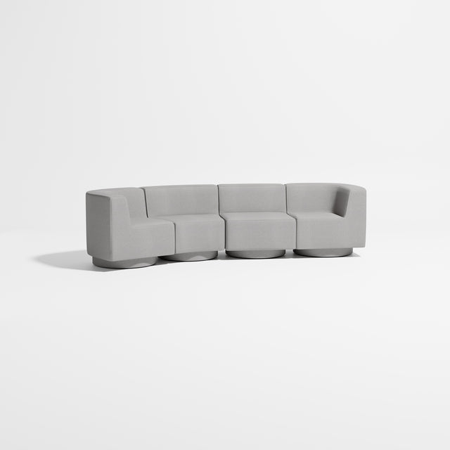 Confetti Modular Lounge - 4 Seater Angle Left | Upholstered Base | Gibson Karlo | Design By Them ** Kvadrat Autumn 0131