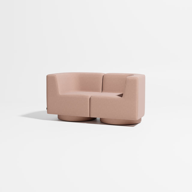 Confetti Modular Lounge - 2 Seater | Upholstered Base | Gibson Karlo | Design By Them ** Maharam Merit 0036
