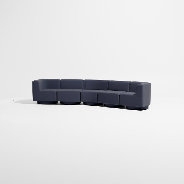 Confetti Modular Lounge - 5 Seater Angle | Upholstered Base | Gibson Karlo | Design By Them ** Kvadrat Canvas 0794