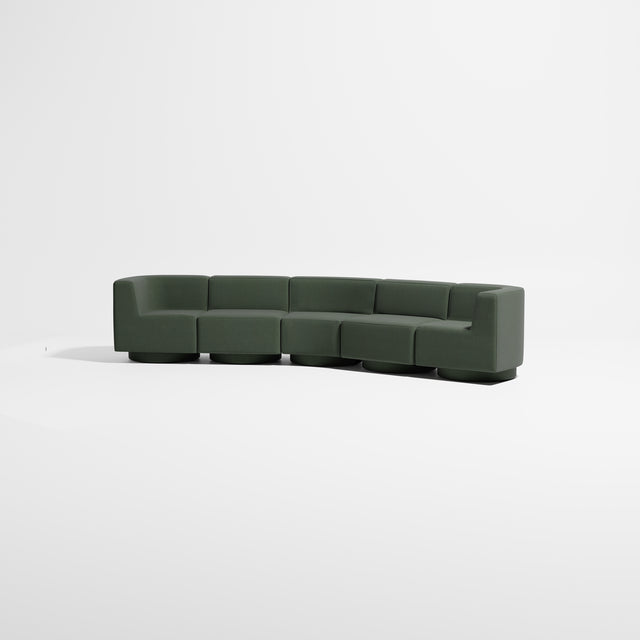 Confetti Modular Lounge - 5 Seater Angle | Upholstered Base | Gibson Karlo | Design By Them ** Kvadrat Canvas 0996