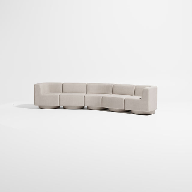 Confetti Modular Lounge - 5 Seater Angle | Upholstered Base | Gibson Karlo | Design By Them ** Kvadrat Elle 0220