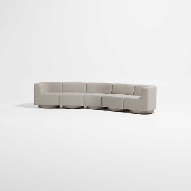 Confetti Modular Lounge - 5 Seater Angle | Upholstered Base | Gibson Karlo | Design By Them ** Maharam Merit 0028