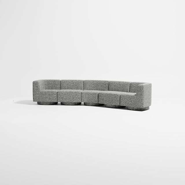 Confetti Modular Lounge - 5 Seater Angle | Upholstered Base | Gibson Karlo | Design By Them ** Kvadrat Zero 0004