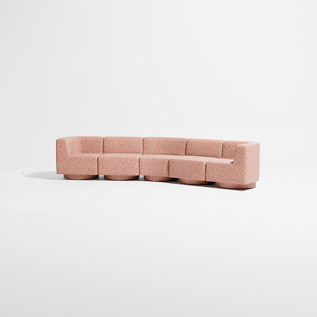 Confetti Modular Lounge - 5 Seater Angle | Upholstered Base | Gibson Karlo | Design By Them ** Kvadrat Zero 0008