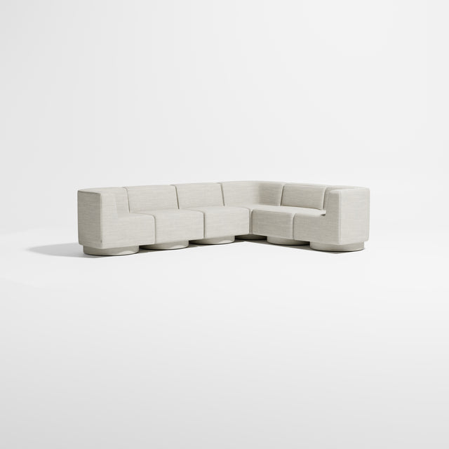 Confetti Modular Lounge - 6 Seater Corner Left | Upholstered Base | Gibson Karlo | Design By Them ** Kvadrat Canvas 2 0114