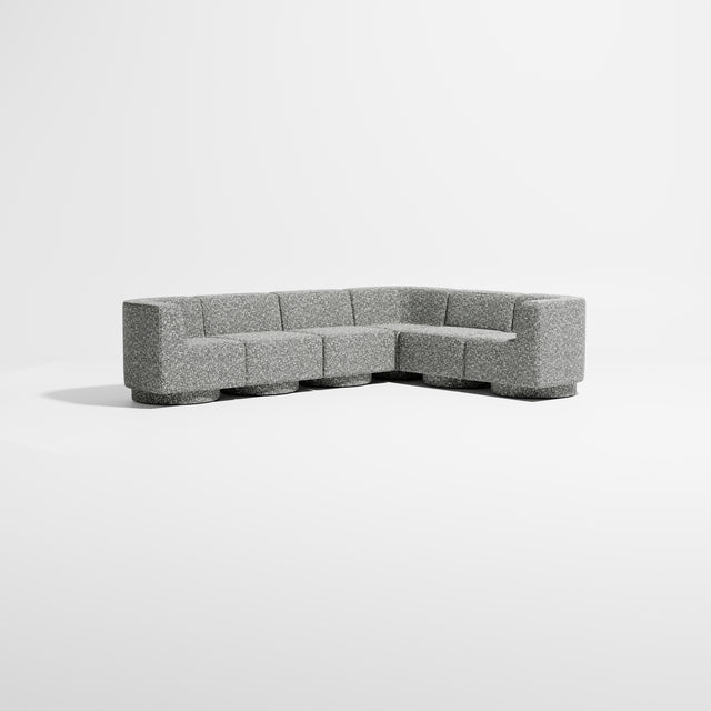 Confetti Modular Lounge - 6 Seater Corner Left | Upholstered Base | Gibson Karlo | Design By Them ** Kvadrat Zero 0004
