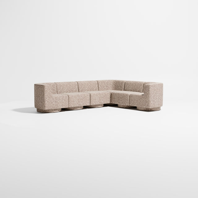 Confetti Modular Lounge - 6 Seater Corner Left | Upholstered Base | Gibson Karlo | Design By Them ** Kvadrat Zero 0009
