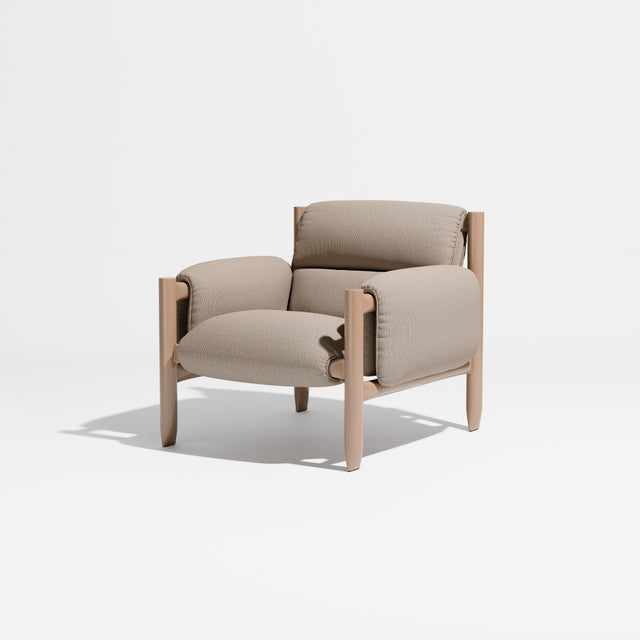 Cattle Armchair | Upholstered Armchair | Lounge Chair | Gibson Karlo | Design By Them | Camel Frame | Kvadrat Autumn 0331