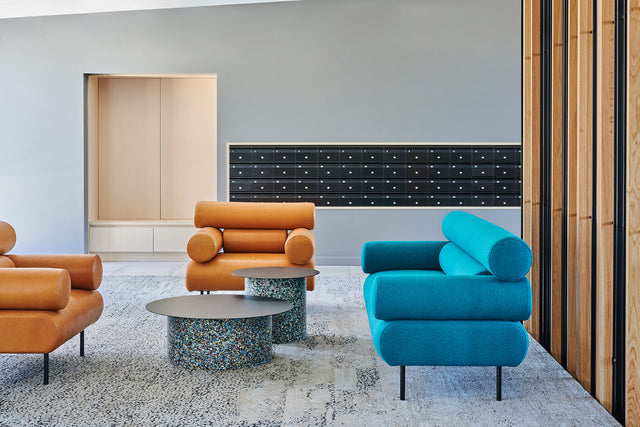Cabin Leather Armchair & Cabin Lounge | The Henry Retirement Village Canberra | DesignByThem | Gallery