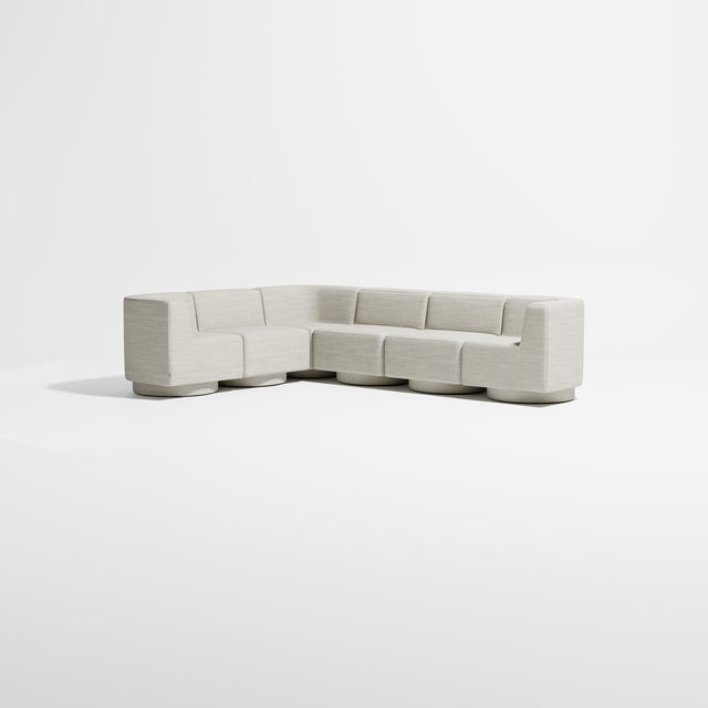 Confetti Modular Lounge - 6 Seater Corner Right | Upholstered Base | Gibson Karlo | Design By Them ** Kvadrat Canvas 2 0114