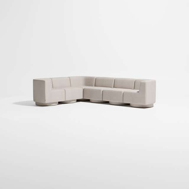 Confetti Modular Lounge - 6 Seater Corner Right | Upholstered Base | Gibson Karlo | Design By Them ** Kvadrat Elle 0220