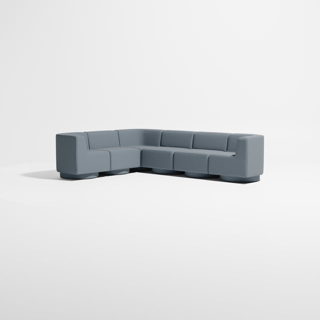 Confetti Modular Lounge - 6 Seater Corner Right | Upholstered Base | Gibson Karlo | Design By Them ** Maharam Merit 0012