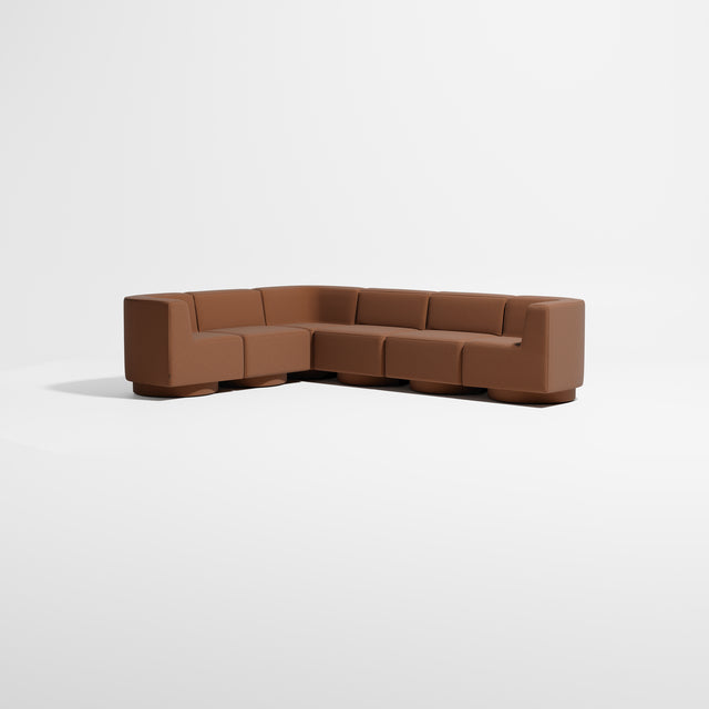 Confetti Modular Lounge - 6 Seater Corner Right | Upholstered Base | Gibson Karlo | Design By Them ** Maharam Merit 0033