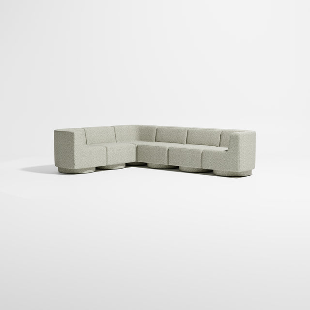 Confetti Modular Lounge - 6 Seater Corner Right | Upholstered Base | Gibson Karlo | Design By Them ** Kvadrat Zero 0002
