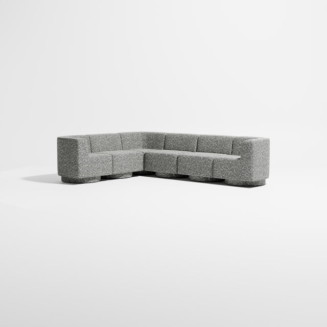 Confetti Modular Lounge - 6 Seater Corner Right | Upholstered Base | Gibson Karlo | Design By Them ** Kvadrat Zero 0004