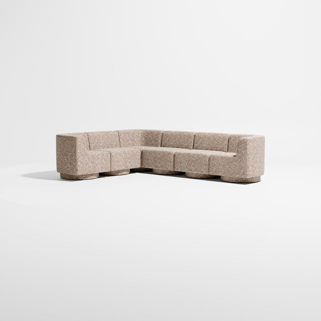Confetti Modular Lounge - 6 Seater Corner Right | Upholstered Base | Gibson Karlo | Design By Them ** Kvadrat Zero 0009