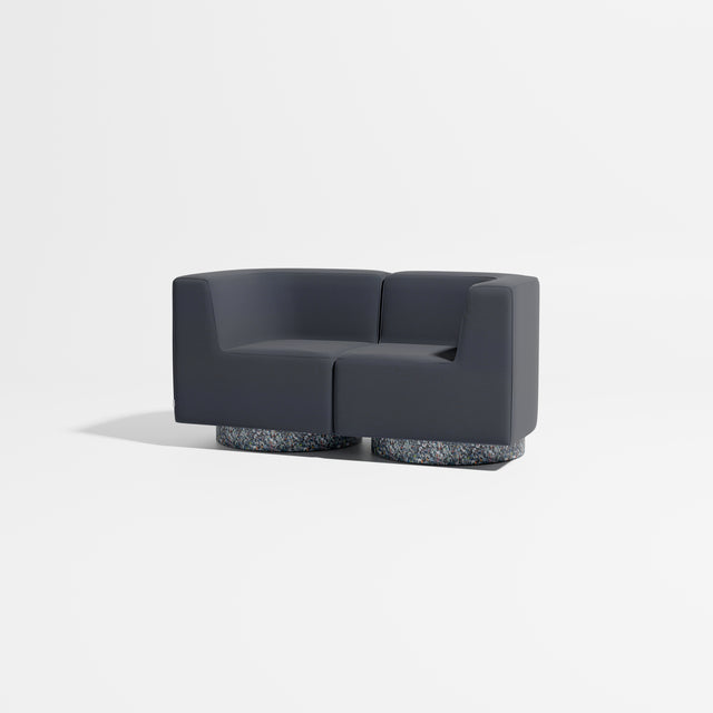 Confetti Modular Lounge - 2 Seater | Recycled Plastic Base | Gibson Karlo | Design By Them ** Kvadrat Autumn 0791