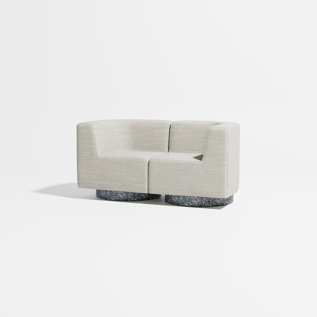 Confetti Modular Lounge - 2 Seater | Recycled Plastic Base | Gibson Karlo | Design By Them ** Kvadrat Canvas 2 0114