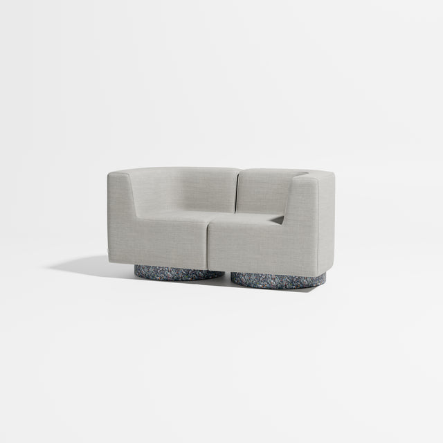 Confetti Modular Lounge - 2 Seater | Recycled Plastic Base | Gibson Karlo | Design By Them ** Kvadrat Canvas 2 0124
