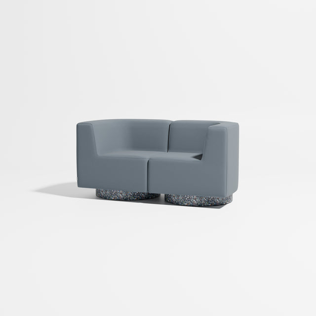 Confetti Modular Lounge - 2 Seater | Recycled Plastic Base | Gibson Karlo | Design By Them ** Maharam Merit 0012