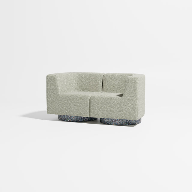 Confetti Modular Lounge - 2 Seater | Recycled Plastic Base | Gibson Karlo | Design By Them ** Kvadrat Zero 0002