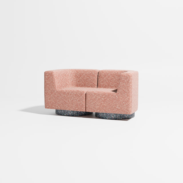 Confetti Modular Lounge - 2 Seater | Recycled Plastic Base | Gibson Karlo | Design By Them ** Kvadrat Zero 0008
