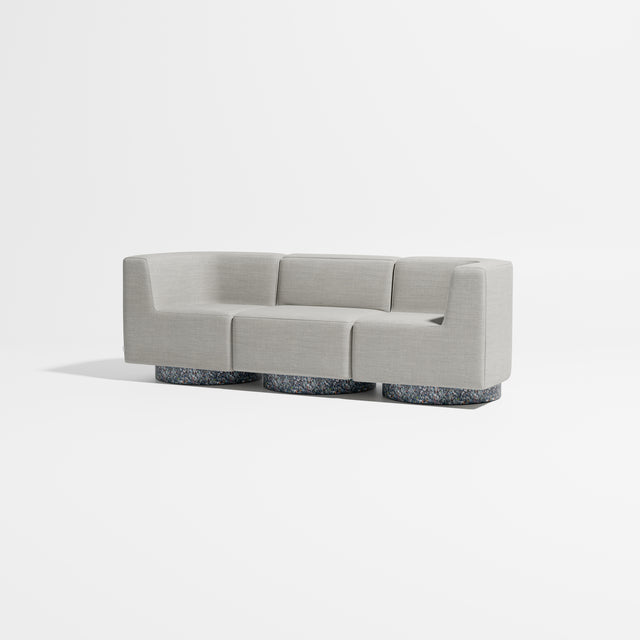 Confetti Modular Lounge - 3 Seater | Recycled Plastic Base | Gibson Karlo | Design By Them ** Kvadrat Canvas 2 0124