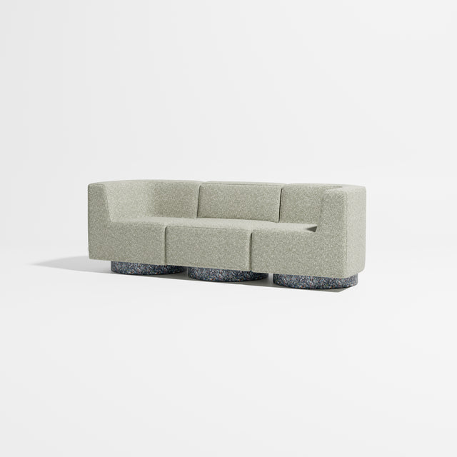 Confetti Modular Lounge - 3 Seater | Recycled Plastic Base | Gibson Karlo | Design By Them ** Kvadrat Zero 0002