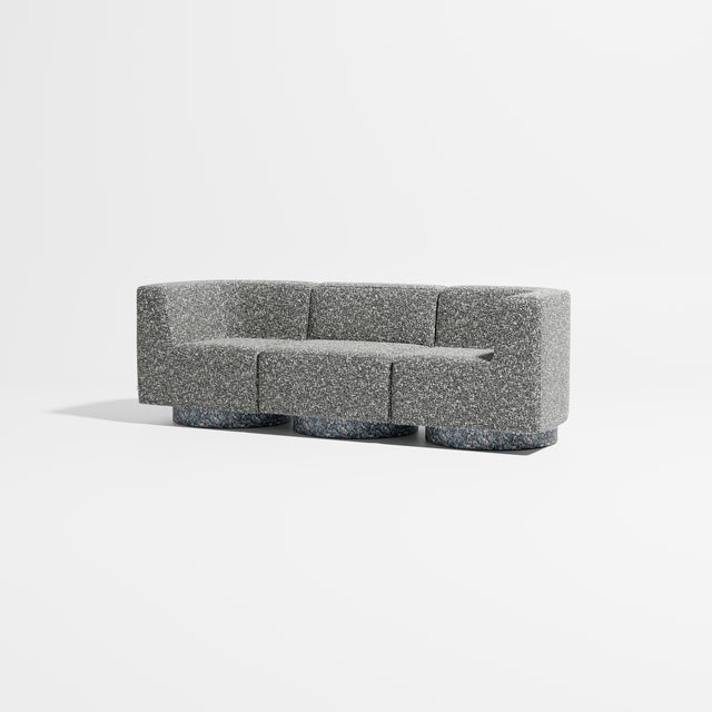 Confetti Modular Lounge - 3 Seater | Recycled Plastic Base | Gibson Karlo | Design By Them ** Kvadrat Zero 0004