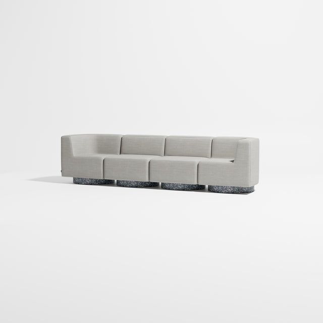 Confetti Modular Lounge - 4 Seater | Recycled Plastic Base | Gibson Karlo | Design By Them ** Kvadrat Canvas 2 0124