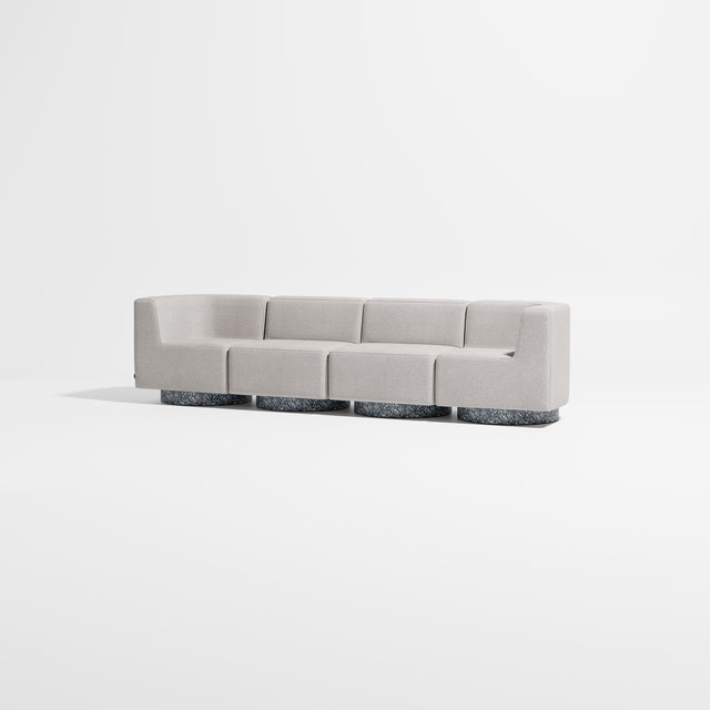 Confetti Modular Lounge - 4 Seater | Recycled Plastic Base | Gibson Karlo | Design By Them ** Kvadrat Elle 0230