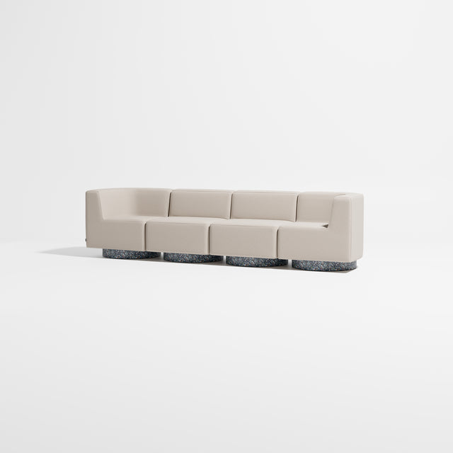 Confetti Modular Lounge - 4 Seater | Recycled Plastic Base | Gibson Karlo | Design By Them ** Maharam Merit 0030