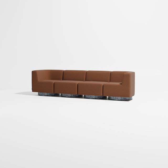 Confetti Modular Lounge - 4 Seater | Recycled Plastic Base | Gibson Karlo | Design By Them ** Maharam Merit 0033