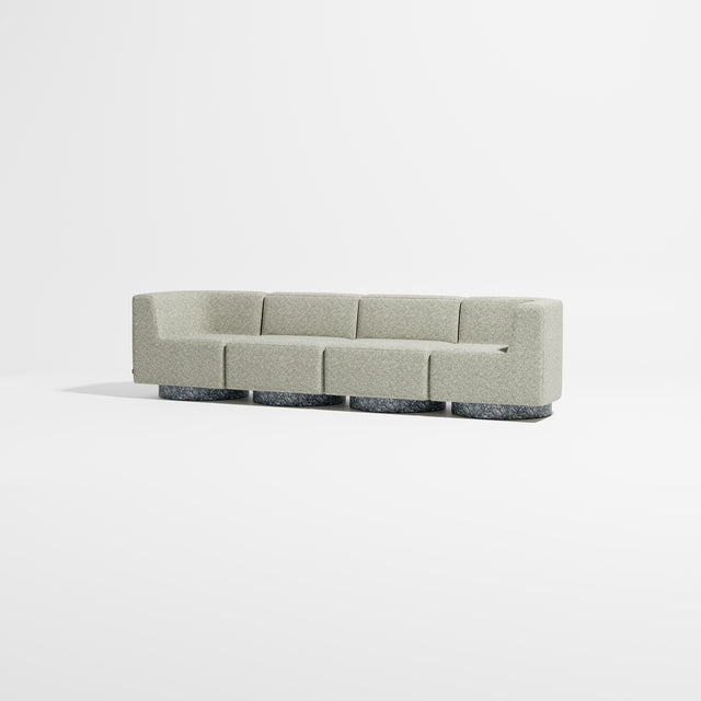Confetti Modular Lounge - 4 Seater | Recycled Plastic Base | Gibson Karlo | Design By Them ** Kvadrat Zero 0002
