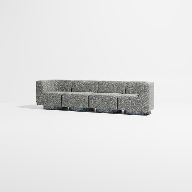 Confetti Modular Lounge - 4 Seater | Recycled Plastic Base | Gibson Karlo | Design By Them ** Kvadrat Zero 0004