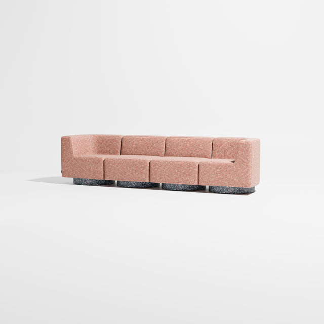 Confetti Modular Lounge - 4 Seater | Recycled Plastic Base | Gibson Karlo | Design By Them ** Kvadrat Zero 0008