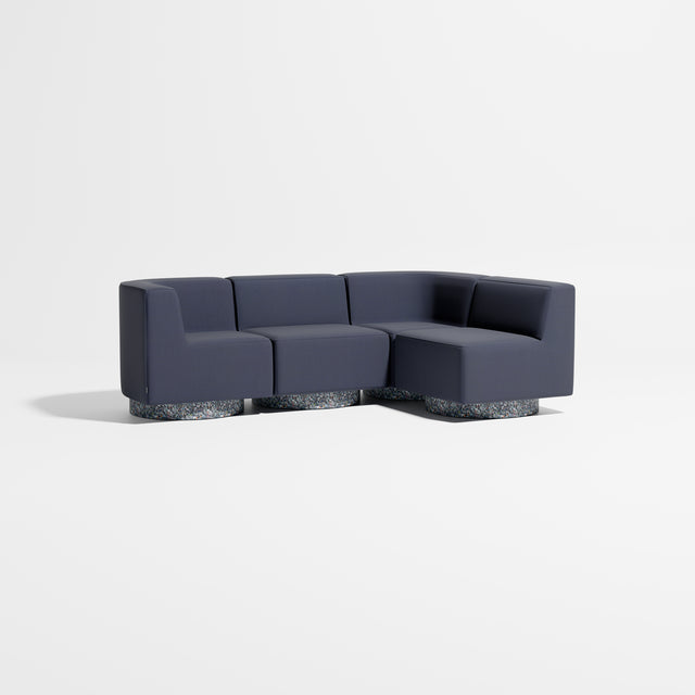 Confetti Modular Lounge - 4 Seater Corner Right | Recycled Plastic Base | Gibson Karlo | Design By Them ** Kvadrat Autumn 0794