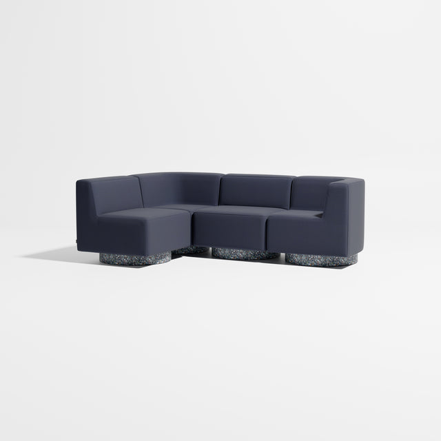 Confetti Modular Lounge - 4 Seater Corner Left | Recycled Plastic Base | Gibson Karlo | Design By Them ** Kvadrat Canvas 2 0794