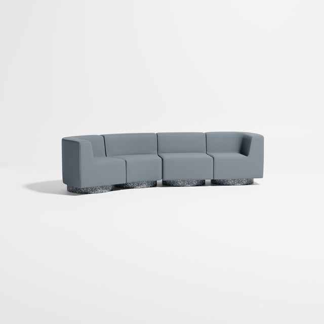 Confetti Modular Lounge - Configuration 7 | Recycled Plastic Base | Gibson Karlo | Design By Them ** Maharam Merit 0012