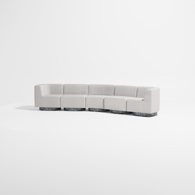 Confetti Modular Lounge - 5 Seater Angle | Recycled Plastic Base | Gibson Karlo | Design By Them ** Kvadrat Autumn 0101