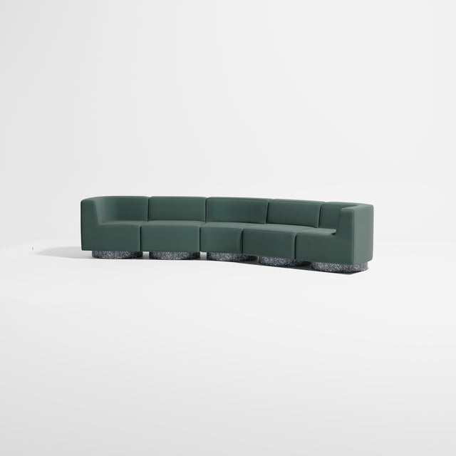 Confetti Modular Lounge - 5 Seater Angle | Recycled Plastic Base | Gibson Karlo | Design By Them ** Kvadrat Autumn 0971