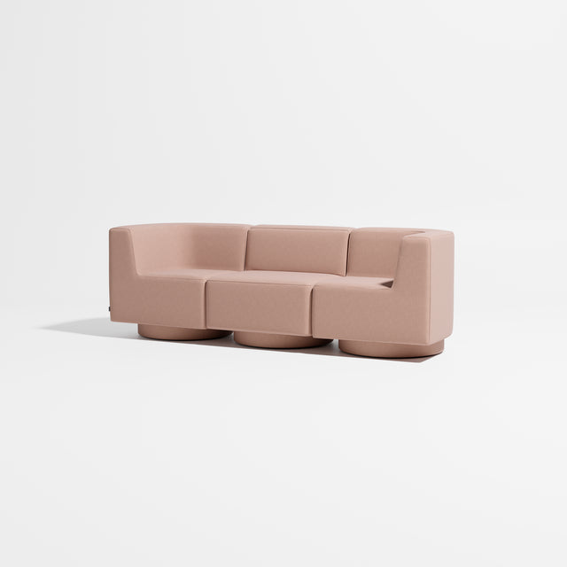 Confetti Modular Lounge - 3 Seater | Upholstered Base | Gibson Karlo | Design By Them ** Maharam Merit 0036