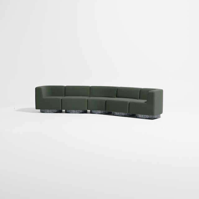 Confetti Modular Lounge - 5 Seater Angle | Recycled Plastic Base | Gibson Karlo | Design By Them ** Kvadrat Canvas 2 0996