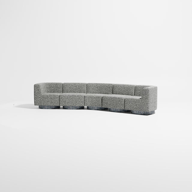 Confetti Modular Lounge - 5 Seater Angle | Recycled Plastic Base | Gibson Karlo | Design By Them ** Kvadrat Zero 0004